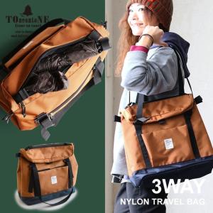 トートバッグ リュック 3WAY ナイロン 防水ポケット ボトルホルダー PCスリーブ (トーン) TOneontoNE 春 夏 40代 50代