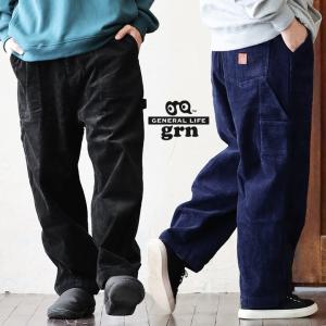 パンツ ワイドパンツ ペインターパンツ メンズ  コーデュロイ コットン ウエストゴム PATY｜mr-lunberjack