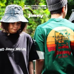 Ｔシャツ 半袖 メンズ  コラボ SUZUKI公認 Jimny ジムニー バックプリント 綿100％ PATY パティ WILDERNESS EXPERIENCE ウィルダネスエクスペリエンス｜mr-lunberjack