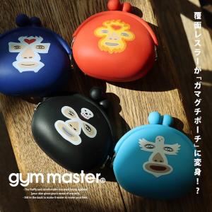 gym master ジムマスター 小銭入れ がま口 ガマグチ ポーチ お財布 小物入れ シリコン 覆面レスラー プリント (メール便08)｜mr-lunberjack