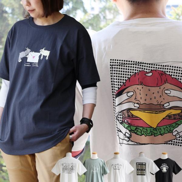 tシャツ 半袖 プリントTEE ビッグT メンズ  クルーネック プリント キャラクター 綿100 ...