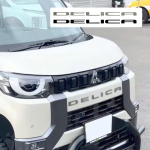 HARE　純正　フロントバンパーエンブレム デリカミニ　三菱　白 okamoto-p_mz577066