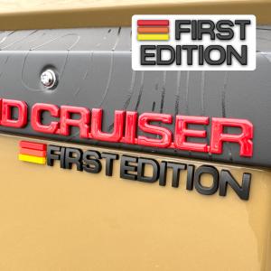 ランドクルーザー ランクル 250 FIRST EDITION ロゴ エンブレム 3D 立体 ガーニッシュ ステッカー パーツ