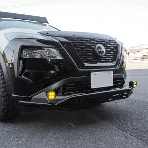 JAOS フェンダーガーニッシュtype-X マットブラックエクストレイル33系 JAOS ジャオス フェンダーガーニッシュ type-X 塗装品 マット