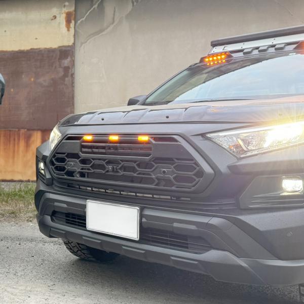 RAV4 アドベンチャー 50系 タンドラルック フロントグリル LED グリルマーカー アクセサリ...