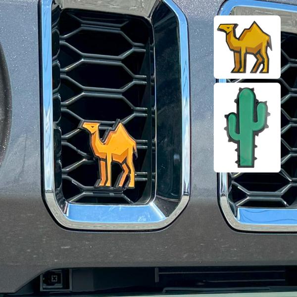 汎用 グリルバッジ ラクダ サボテン グリルバッチ グリルバッヂ フロントグリル エンブレム キャメ...