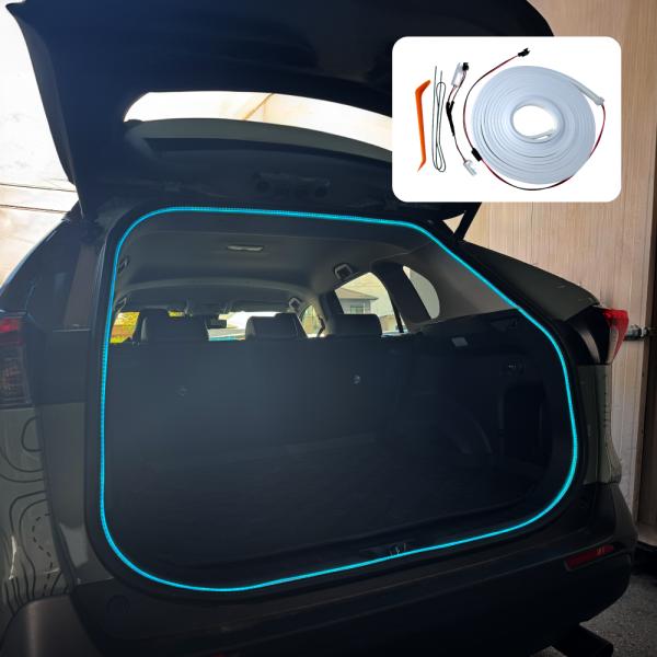 バックドア LED テープライト チューブライト 約4.8M ウェルカムライト機能搭載 防水 ラゲッ...