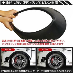 汎用 オーバーフェンダー モール 未塗装 マッ...の詳細画像2