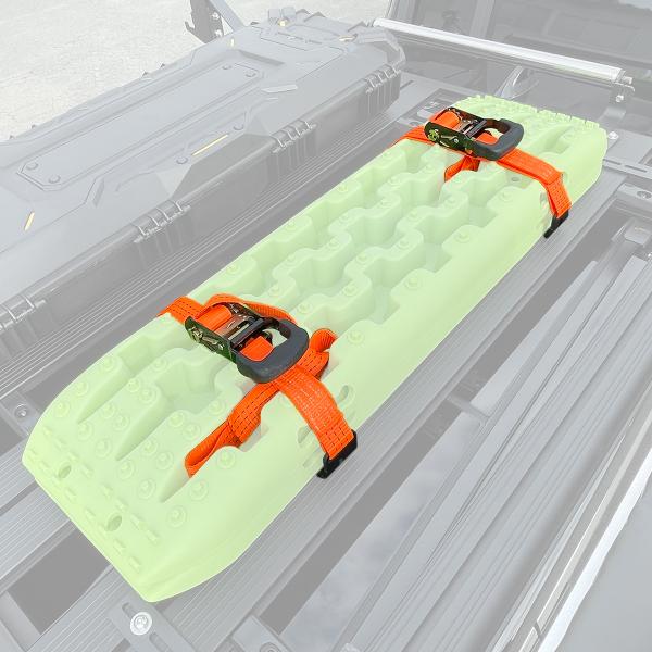 ルーフラック用アクセサリー スタックリカバリーラダー取付用 ブラケット&amp;ベルトセット ステー フラッ...