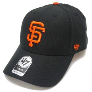 '47 フォーティーセブン ローキャップ 帽子 MVP CAP - SAN FRANCISCO GIANTS サンフランシスコ ジャイアンツ ブラック 黒 BLACK｜mr-vibes