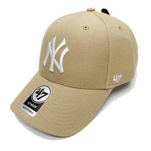 '47 フォーティーセブン ローキャップ 帽子 MVP CAP - NEW YORK YANKEES NY ニューヨークヤンキース カーキ KHAKI ベージュ BEIGE｜mr-vibes