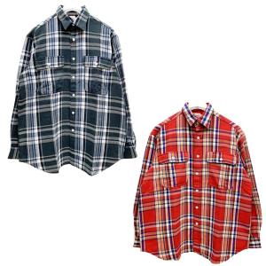 全2色 ビッグマック BIG MAC ネルシャツ チェックシャツ FLANNEL CHECK L/S SHIRT フランネルシャツ レッド チャコール 赤 RED CHACOAL｜mr-vibes