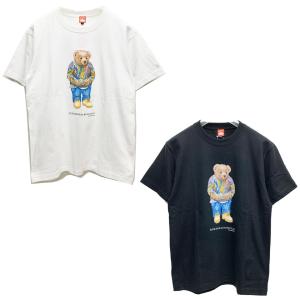 全2色 ブッシュクラン BUSH CLAN Tシャツ FUNK BEAR BIGGIE BEAR S/S Tee ファンクベア クマ ホワイト 白 WHITE ブラック 黒 BLACK｜mr-vibes