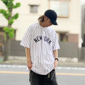 FANATICS ／ BASEBAL SHIRT ヤンキース Fanatics ファナティクス FANATICS 別注ベースボールシャツ MLB