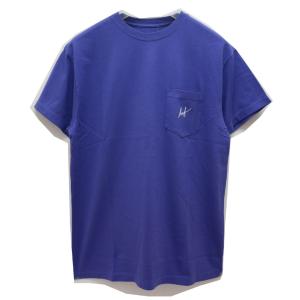 ハフ HUF ポケットTシャツ SCRIPT LOGO POCKET S/S Tee バイオレット パープル 紫 半袖 スクリプトロゴ｜mr-vibes