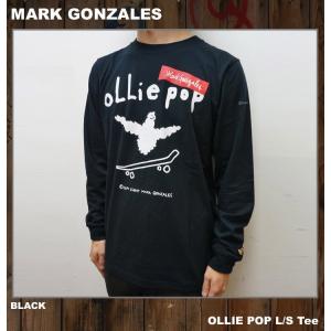 MARK GONZALES マークゴンザレス OLLIE POP L/S Tee / ブラック 黒 BLACK｜mr-vibes