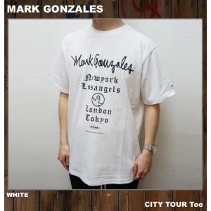 MARK GONZALES マークゴンザレス Tシャツ CITY TOUR S/S Tee Tシャツ 半袖 ホワイト 白 WHITE｜mr-vibes