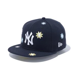 ニューエラ NEW ERA キャップ 59FIFTY MLB Flower Embroidery NY YANKEES ニューヨークヤンキース ネイビー 紺 NAVY