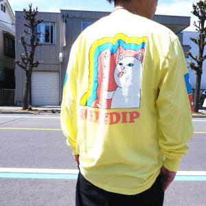リップンディップ RIPNDIP ロンT Tシャツ LICK ME L/S Tee イエロー 黄色 バナナ｜mr-vibes