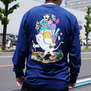 リップンディップ RIPNDIP ロンT Tシャツ HIKER NERM L/S Tee ネイビー 紺 NAVY｜mr-vibes