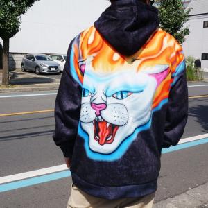 リップンディップ RIPNDIP パーカー HELL RIDE HOODIE フーディー スウェット ネコ 猫 ブラック 黒 BLACK｜mr-vibes