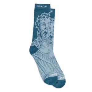 リップンディップ RIPNDIP 靴下 ソックス LORD SAVIOR SOCKS ネイビー 紺 NAVY｜mr-vibes