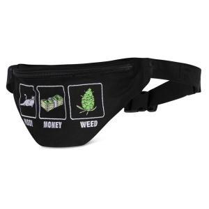 リップンディップ RIPNDIP ウエストバッグ Pu$$y,Money,Weed Fanny Pack バッグ ウエストポーチ ブラック 黒 BLACK｜mr-vibes