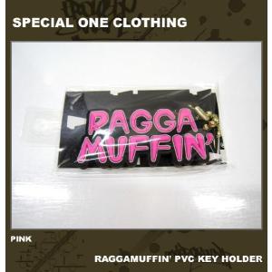 ■SPECIAL ONE CLOTHING[スペシャルワンクロージング] RAGGAMUFFIN' PVC KEY HOLDER / ピンク｜mr-vibes