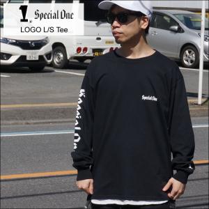 SPECIAL ONE スペシャルワン ロンTee LOGO L/S Tee Tシャツ 長袖 袖プリント ブラック 黒 BLACK｜mr-vibes