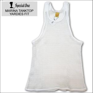 SPECIAL1 スペシャルワン メッシュタンクトップ MARINA MESH TANK TOP YARDIES FIT アミシャツ ホワイト 白 WHITE｜mr-vibes