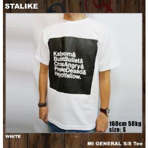 STALIKE スタライク Tシャツ MI GENERAL S/S Tee 半袖 メンズ / ホワイト WHITE 白｜mr-vibes