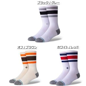 全3色 スタンス STANCE SOCKS 靴下 BOYD ST ソックス ラインソックス スケーターソックス ホワイト 白 WHITE ボイド｜mr-vibes