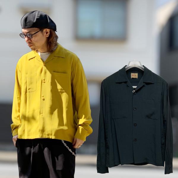 全2色 STYLE EYES スタイルアイズ レーヨンシャツ ボウリングシャツ BOWLING L/...