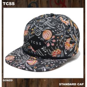 TCSS ティーシーエスエス キャップ STANDARD CAP GONZO 総柄 帽子 スナップバック ブラック 黒 BLACK 花柄 フローラル｜mr-vibes