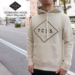 TCSS ティーシーエスエス パーカー STANDARD HOOD フーディー 定番ロゴ LATTE ホワイト 白 WHITE｜mr-vibes