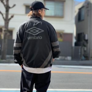 アンブロ UMBRO ナイロンジャケット トラックジャケット NYLON TRACK JACKET セットアップ ブラック 黒 BLACK