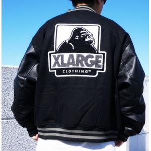 全2色 エクストララージ XLARGE スタジャン ヴァーシティージャケット VARSITY JACKET ブラック バーガンディー マルーン｜mr-vibes