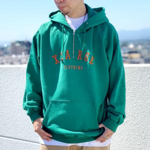全2色 エクストララージ XLARGE パーカー HALF ZIP HOODED SWEAT
