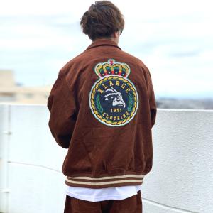 全2色 エクストララージ XLARGE コーデュロイジャケット EMBROIDERY EMBLEM CORDUROY JACKET ブラック ブラウン BLACK BROWN 黒 茶色｜mr-vibes