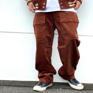 全2色 エクストララージ XLARGE ベイカーパンツ コーデュロイパンツ CORDUROY BAKER PANTS ブラック ブラウン 黒 茶色 BROWN BLACK｜mr-vibes