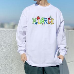 エクストララージ XLARGE ロンT Tシャツ TYPE BY NATURE L/S TEE 長袖 ホワイト WHITE 白｜mr-vibes