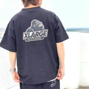 全4色 エクストララージ XLARGE Tシャツ XLARGE × CHAMPION REVERSE WEAVE S/S POCKET TEE リバースウィーブ ホワイト ブラック ネイビー グリーン｜mr-vibes