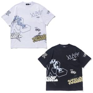 全2色 エクストララージ XLARGE Tシャツ GRAFFITI S/S TEE 半袖 ホワイト 白 WHITE ブラック 黒 BLACK 101242011060