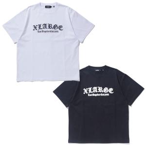 全2色 エクストララージ XLARGE Tシャツ OLD ENGLISH LOGO S/S TEE  半袖 ホワイト 白 WHITE ブラック 黒 BLACK 101242011016｜mr-vibes