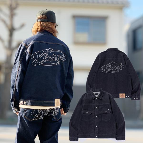 全2色 エクストララージ XLARGE デニムジャケット STAR LOGO DENIM JACKE...