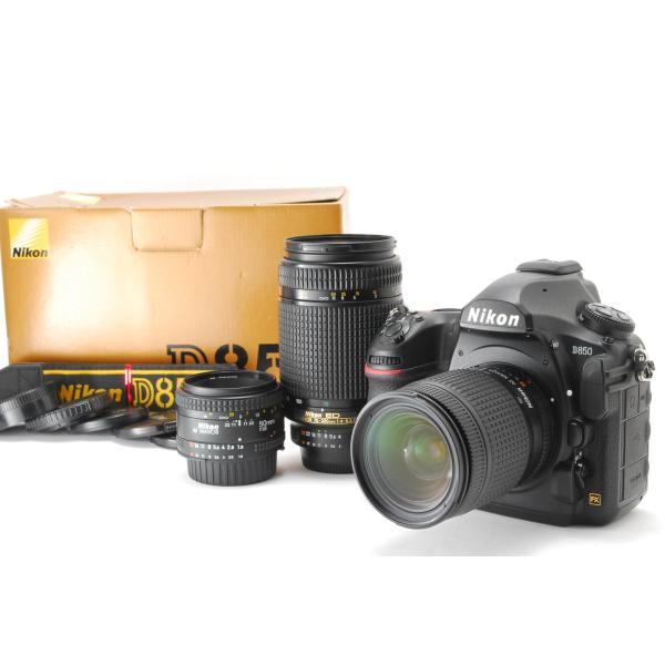 Nikon D850 トリプルレンズキット 新品SD32GB付き ニコン