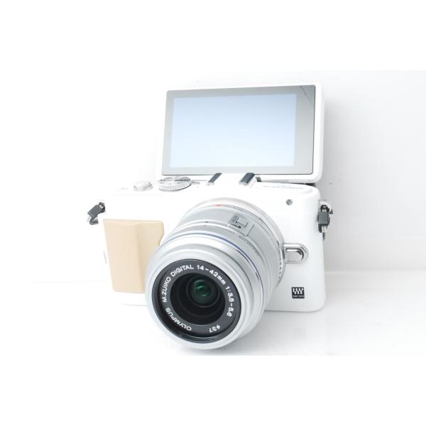 OLYMPUS オリンパス E-PL5 ホワイト レンズキット 32GBSDカード付き スマホ転送 ...