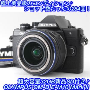 OLYMPUS オリンパス OM-D E-M10 Mark II ブラック レンズキット 新品SD32GB付き｜mrabbit-camera