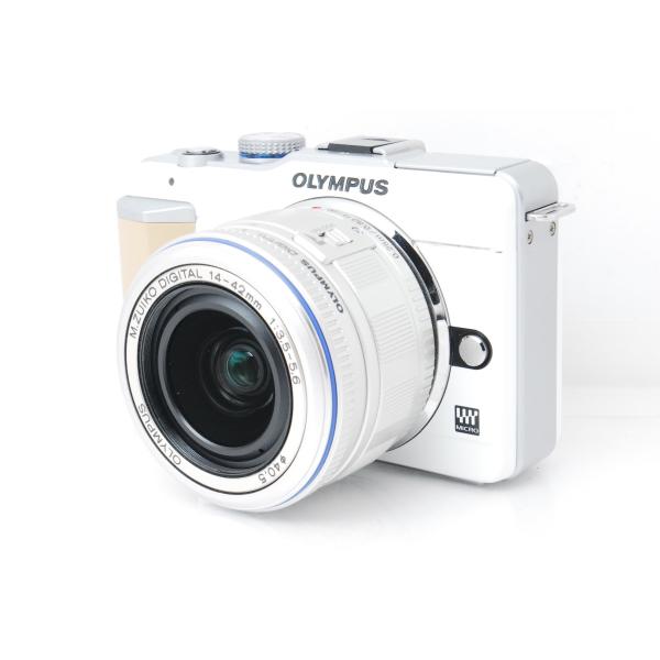 OLYMPUS オリンパス PEN E-PL1 ホワイト ショット数3402回 32GBSDカード付...