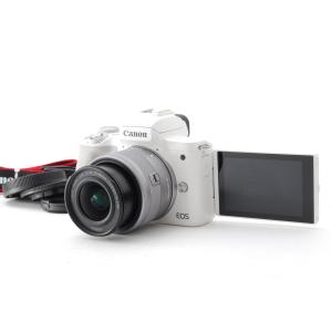 Canon キヤノン EOS Kiss M2 ホワイト レンズキット 新品SD32GB付き｜mrabbit-camera